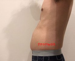 ダイエット中のぽっこりお腹40日後