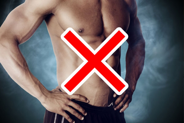 シボヘール飲むだけじゃ腹筋割れるわけない