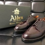 【Alden 2210をNY店で購入】NST（Uチップ）バーガンディーコードバン/ 海外人気No.1の名作オールデン